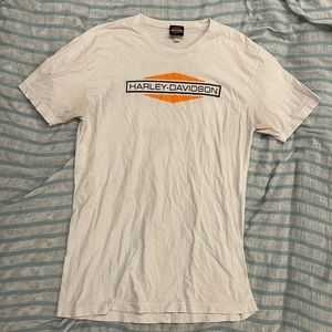 Harley Davidson White Short Sleeve T-Shirt - Large